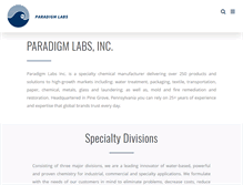 Tablet Screenshot of paradigmlabs.us